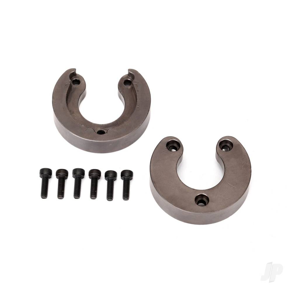 Traxxas Weight, portal housing, brass (34 grams) (2 pcs) / 2.5x8 CS (6 pcs) (requires #8251X, 8251R, 8251A, or 8251G outer portal housing)