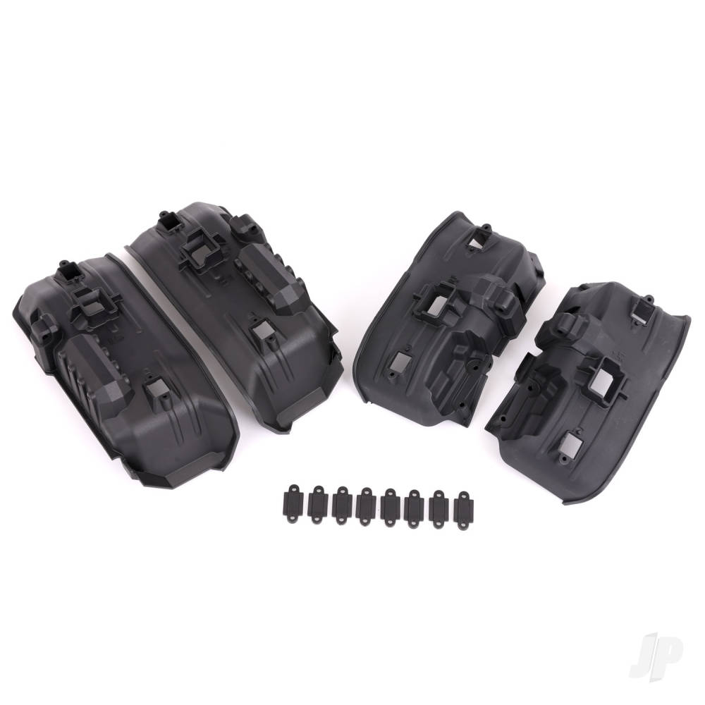 Traxxas Fenders, inner, front & rear (for clipless body mounting) (2 each)/ rock light covers (8)