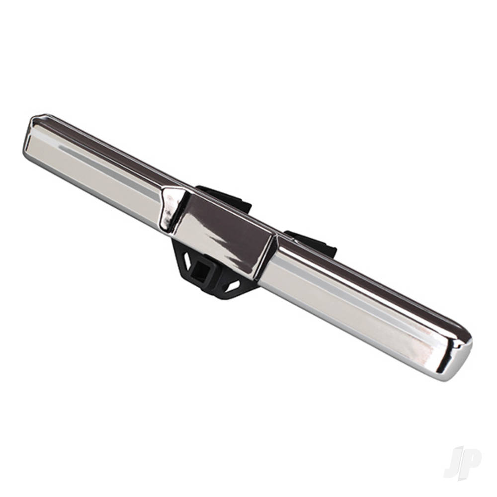 Traxxas Bumper, Rear (Chrome) / bumper mount / 3x10 BCS (2 pcs)