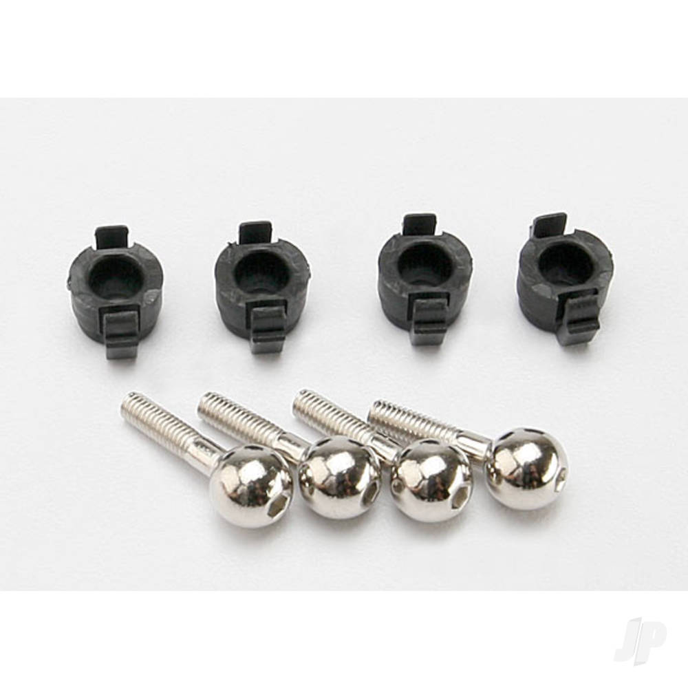 Traxxas Pivot balls (4 pcs) / pivot ball caps (4 pcs)