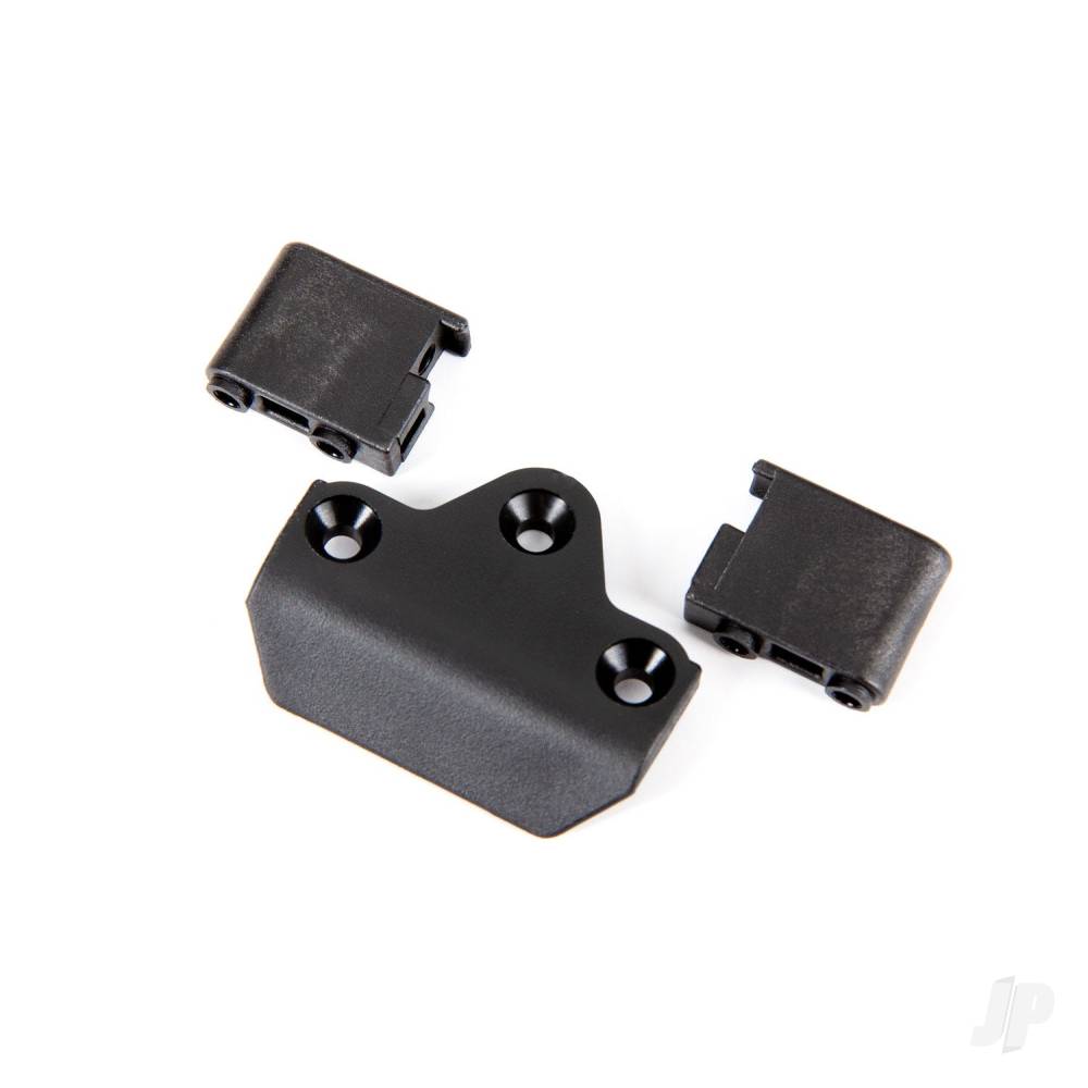 Traxxas Skid plate, front/ servo mounts, steering (2)-1