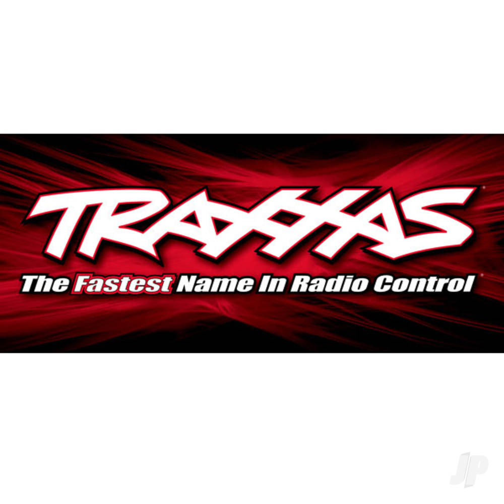 Traxxas Traxxas racing banner, Red & Black (3x7 feet)