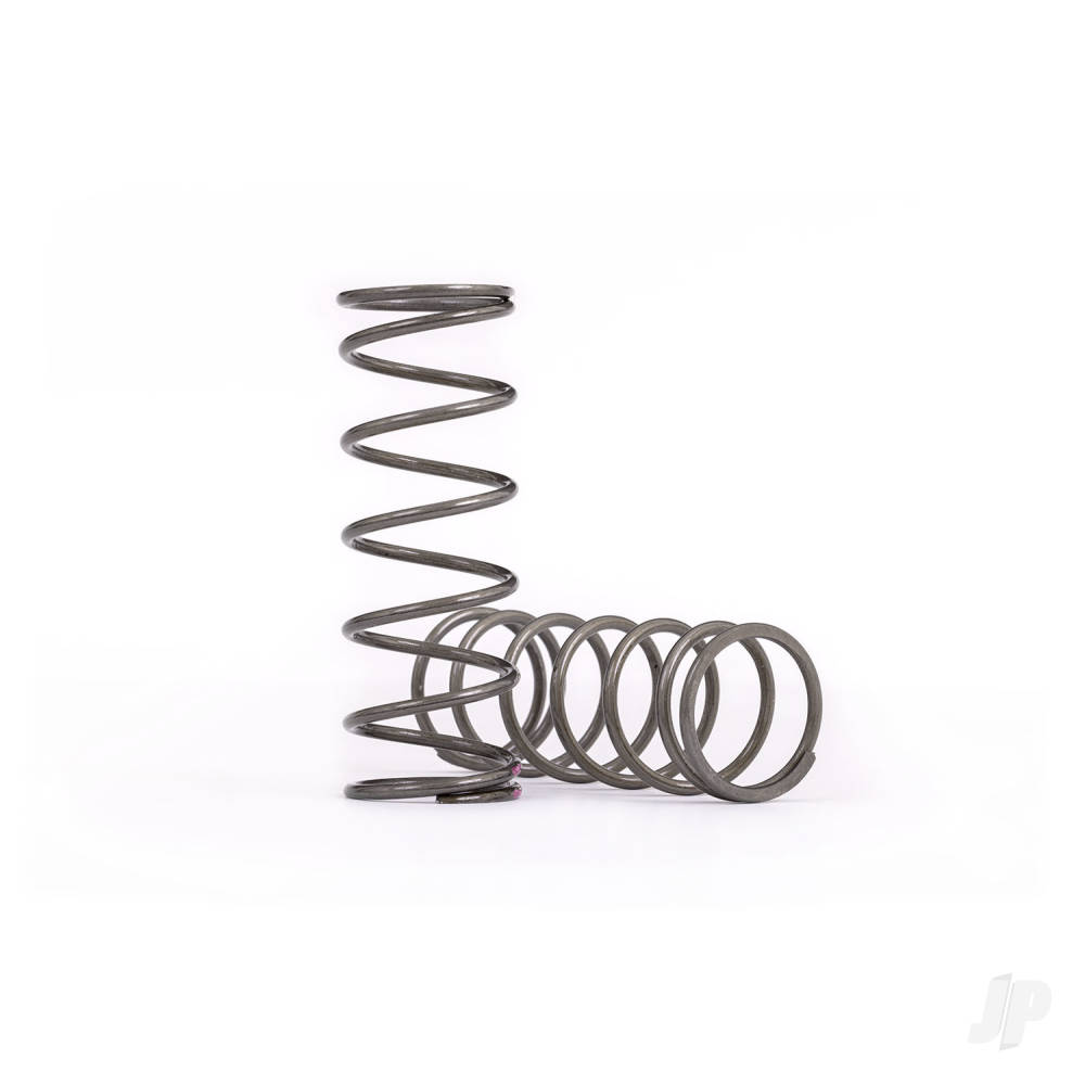 Traxxas Springs, shock, medium (natural finish) (GTX) (4.101 rate, Pink stripe) (2)