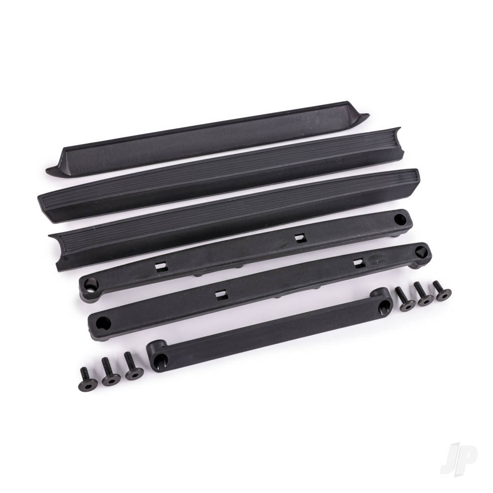 Traxxas Bed rails (left & right) / rail retainers (left & right) / tailgate cover / tailgate cover retainer / 3x10mm CS (4) / 3x8mm FCS (2) (fits #8187 series bodies)