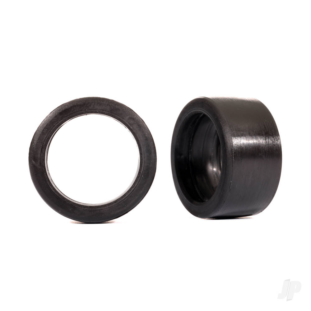 Traxxas Tyres, rubber (2) (fits Traxxas #7775X wheelie bar wheels)