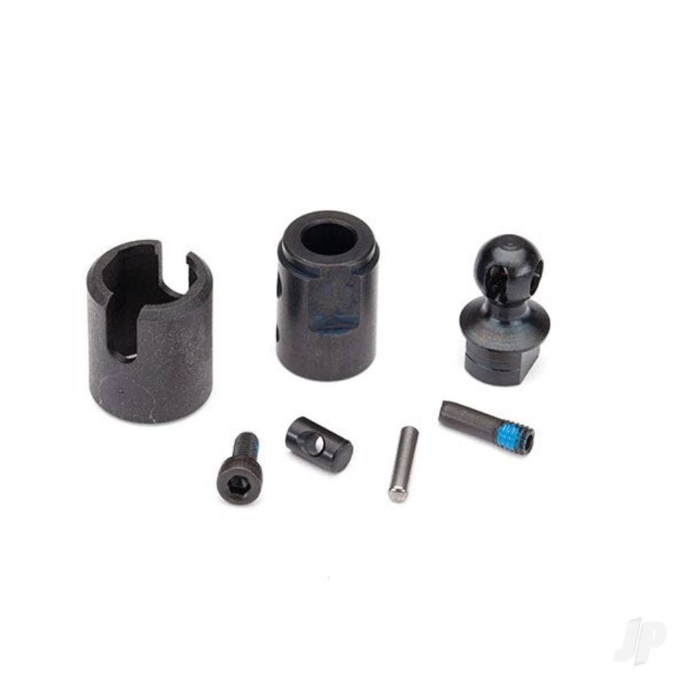 Traxxas Output drive, transmission or Differential (pin retainer (1pc) / drive cup (1pc) / drive ball (1pc) / centre ball (1pc) / drive pin (1pc) / 3x10 screw pin (1pc) / Cross Pin (Black) (1pc) / 2.5x6 CS (with threadlock) (1pc)) (use with TRX-6 axle configuration)