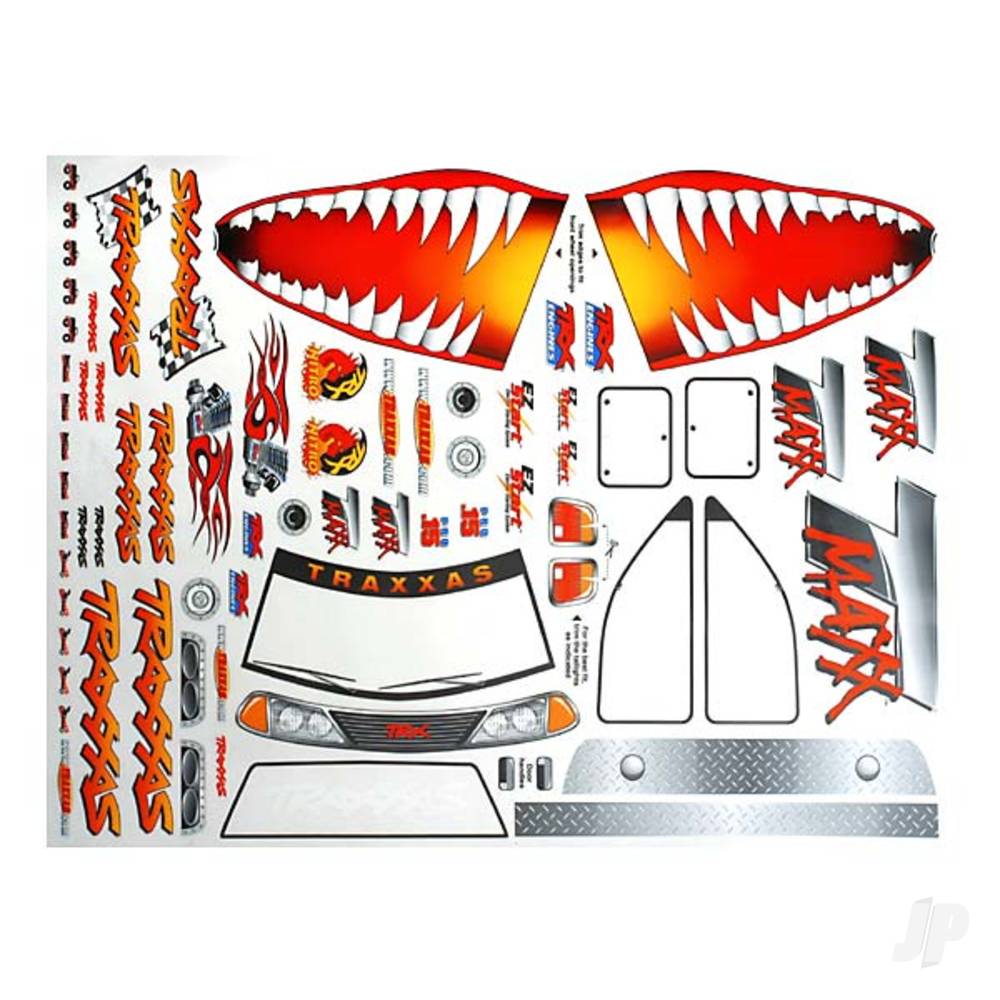 Traxxas Decal sheet, Jaws T-Maxx