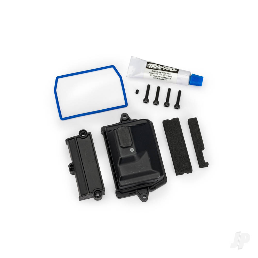 Traxxas Box, receiver (sealed) / wire cover / foam pads / silicone grease / 3x15 CS (4 pcs)