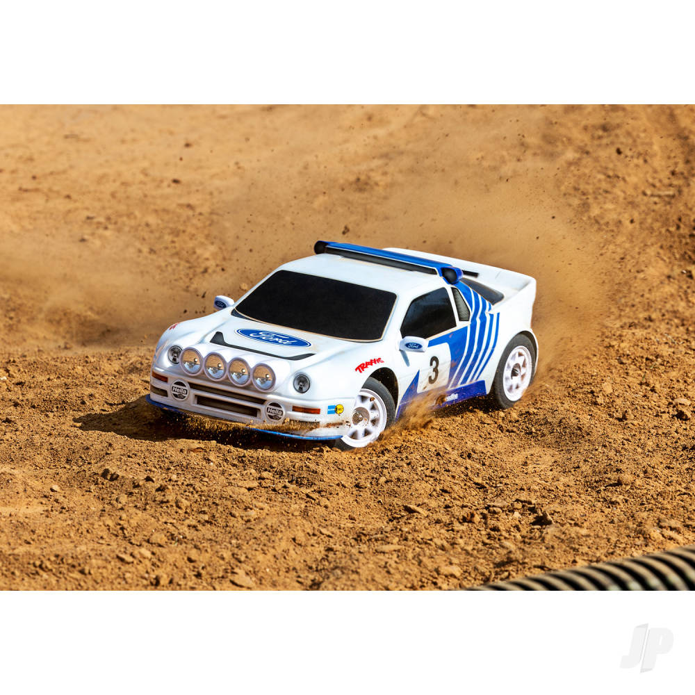 Traxxas Mini Rally VXL Ford RS200 4WD RTR (+ TQi 2-ch, VXL-3S, 2S LiPo, USB-C Charger, Clipless Body)-11