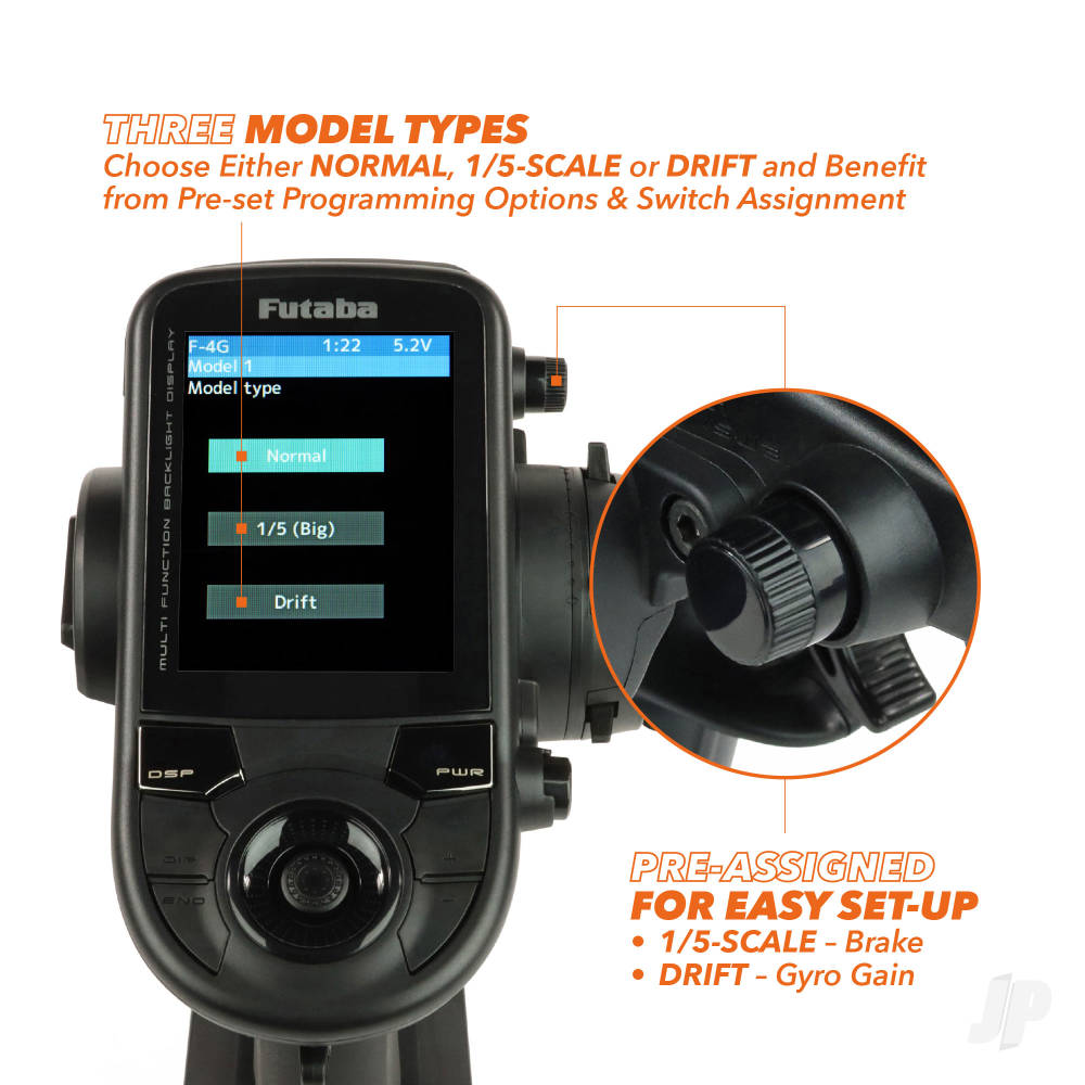 Futaba T6PV 6-Channel Surface Radio with R304SB-E Rx-7