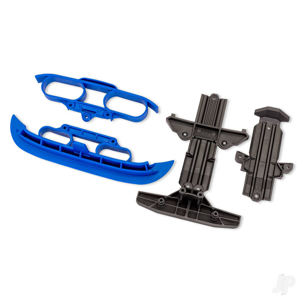 Traxxas Blue Bumpers and Skid Plates