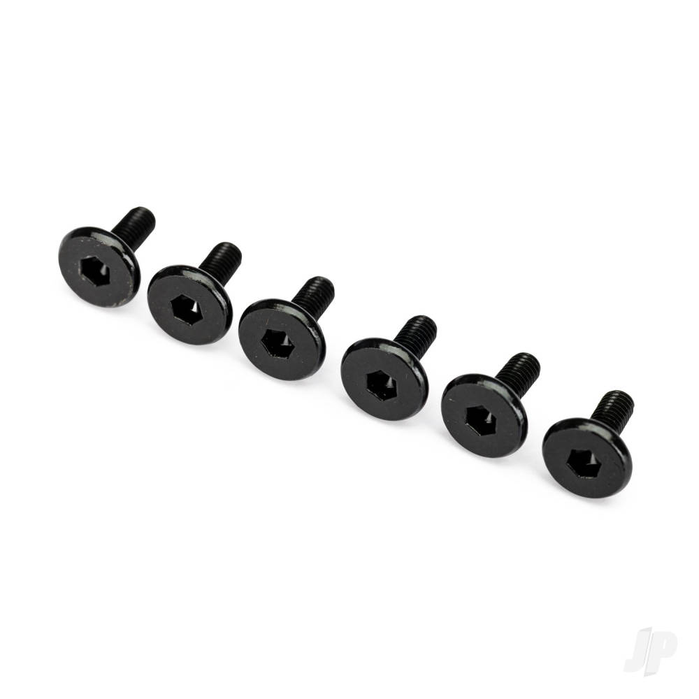 Traxxas Screws Flat-Head 3x8mm Hex (6)