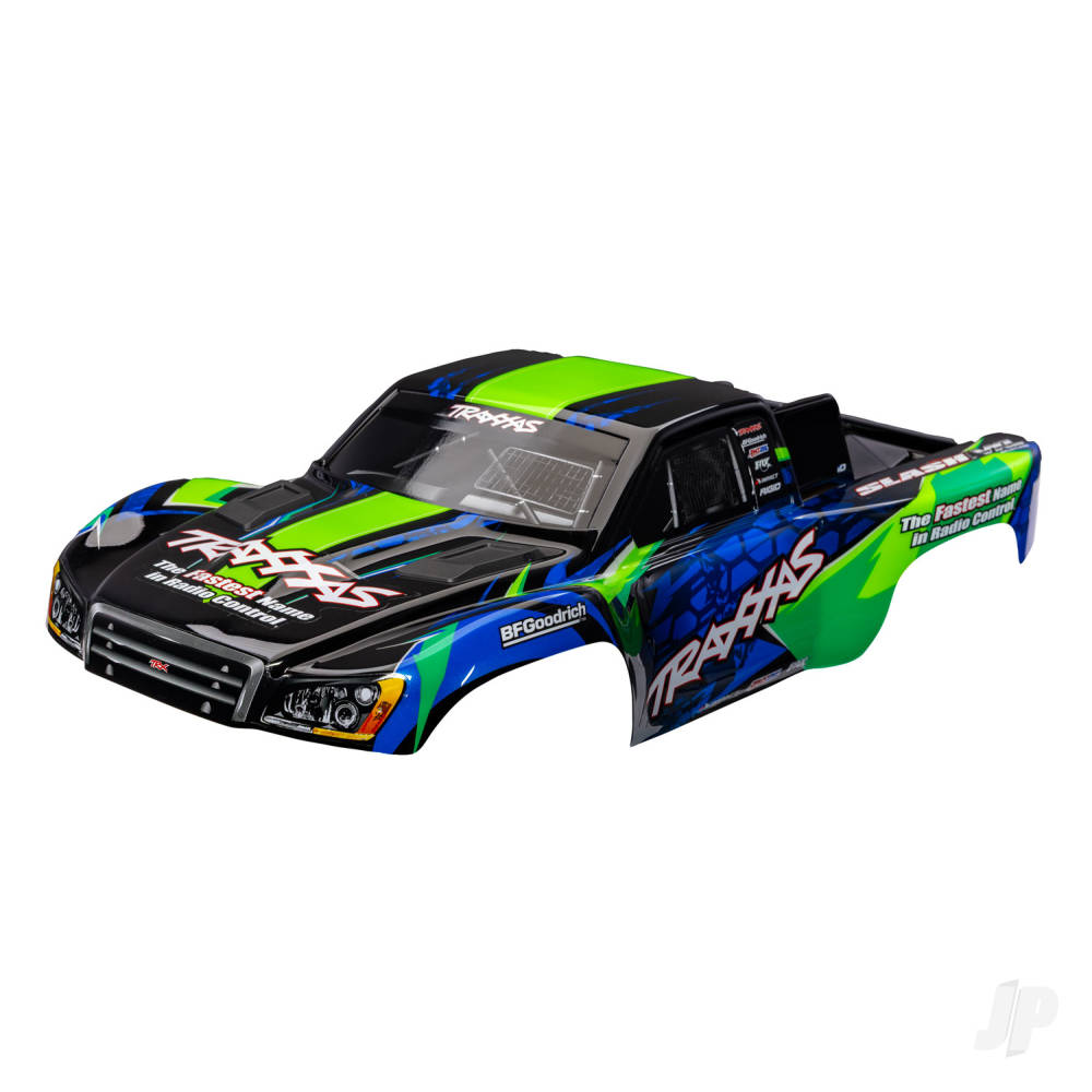 Traxxas Body Slash VXL Grn/Blue Clipless