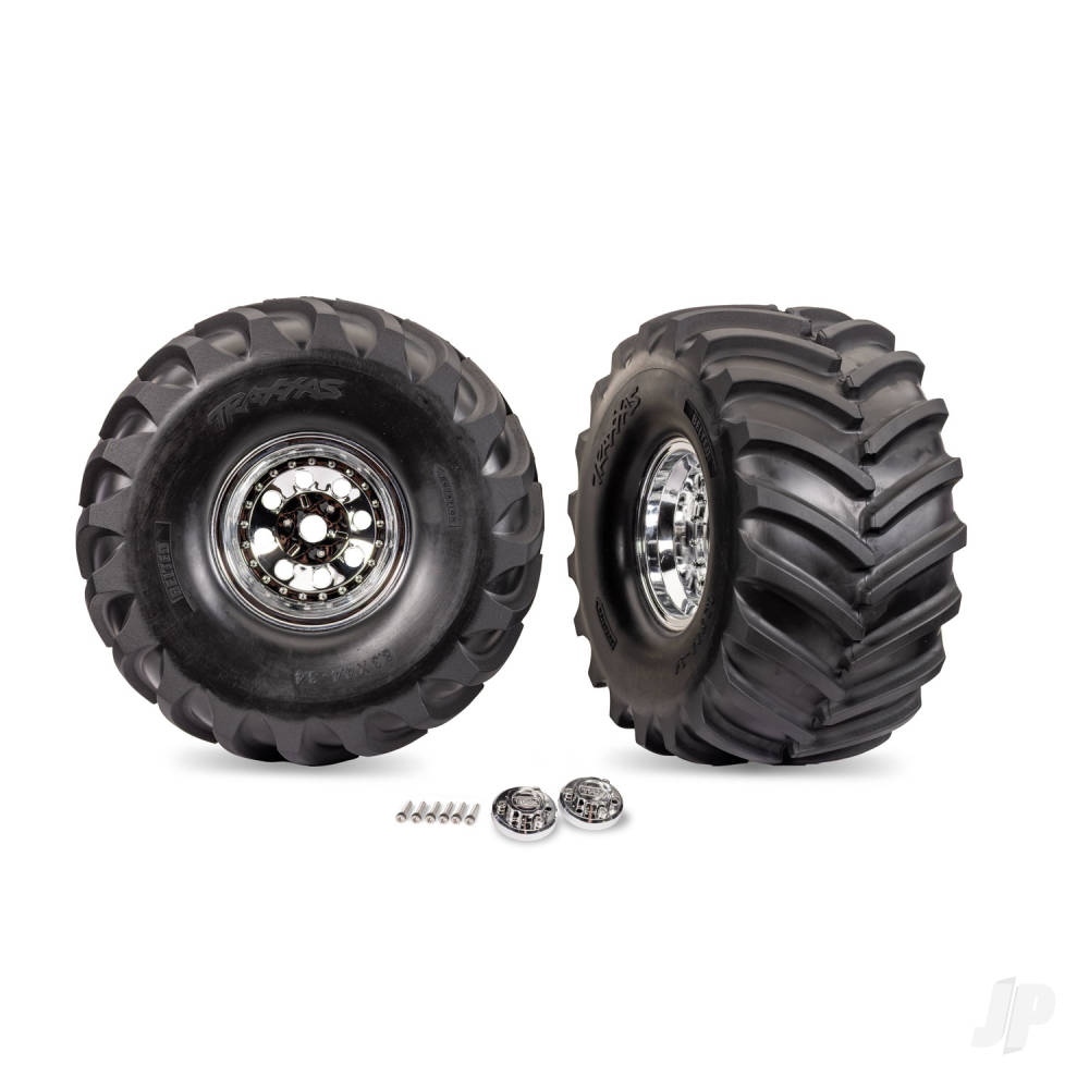 Traxxas T&W CHRM WHL/TERRA GROOVE TIRE