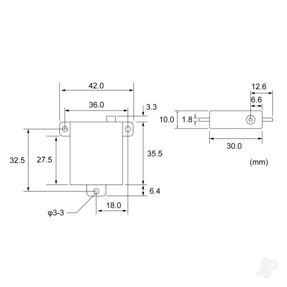 Futaba S-AG500 Corelss Slim Digital Servo PWM/S.Bus2 9.5kg 0.12s 6.0V - 7.4V-6