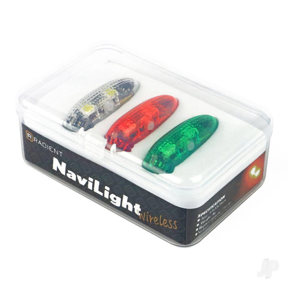 Radient NaviLight, Daylight-Visible, Clip-On, Wireless, Rechargable Navigation Light Set