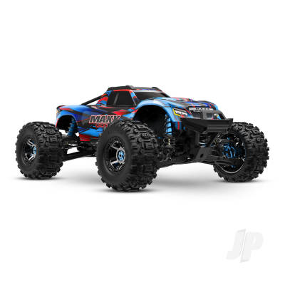 traxxas-maxx-ultimate-110-4s-4wd-electric-monster-truck-blue-tqi-2-ch-link-vxl-4s-velineon-540xl-tsm-clipless-body