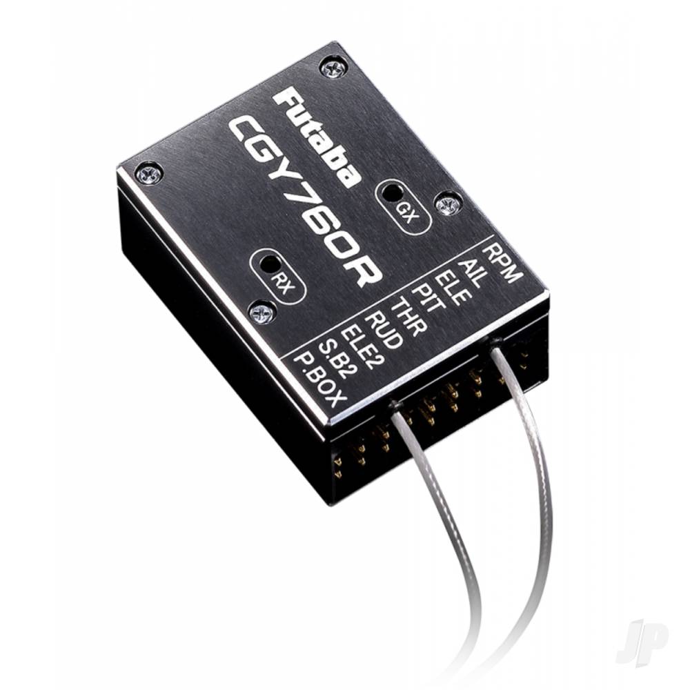 Futaba CGY760R-GPB1 3-Axis Helicopter Gyro, T-FHSS/FASSTest Rx and Governor with Programmer-3