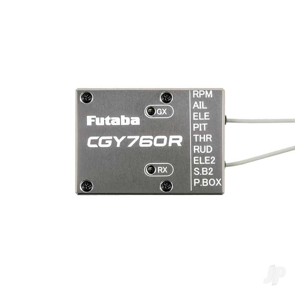 Futaba CGY760R-GPB1 3-Axis Helicopter Gyro, T-FHSS/FASSTest Rx and Governor with Programmer-6