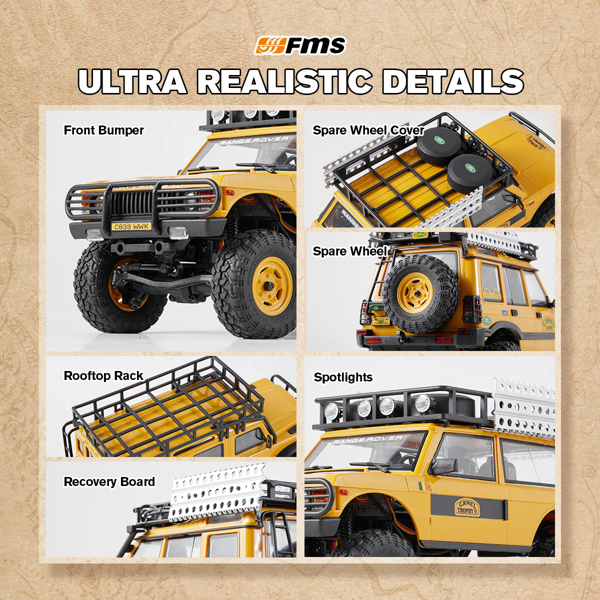 FMS 1:24 FCX24M Land Rover RTR - Discovery-3