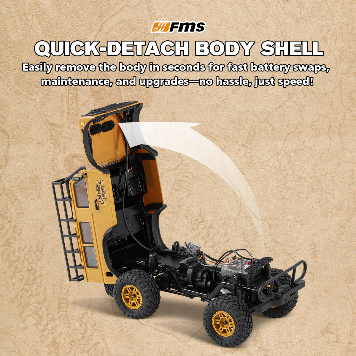 FMS 1:24 FCX24M Land Rover RTR - D110-6