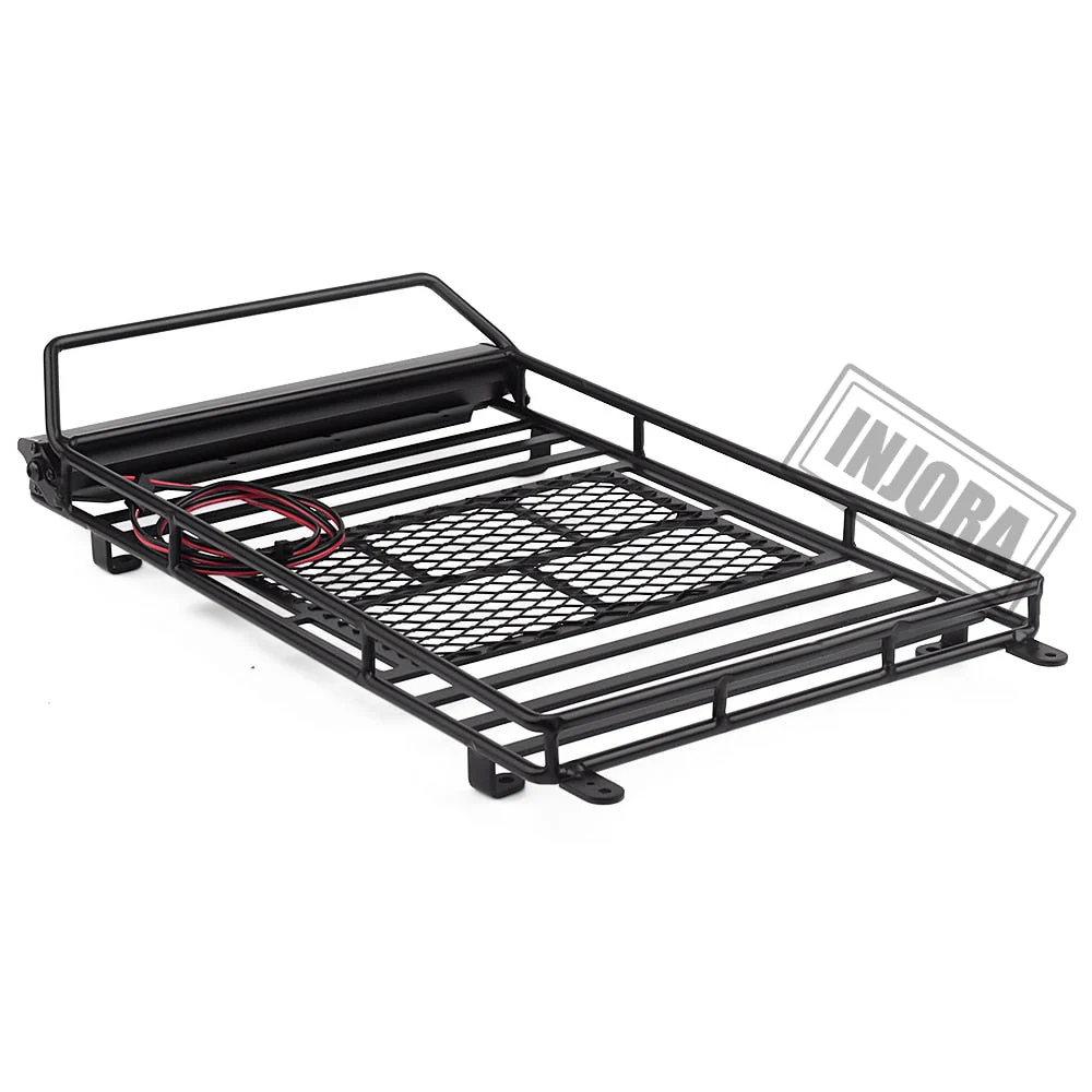 injora-245-150mm-luggage-carrier-roof-rack-with-led-light-bar-for-1-10-rc-crawler