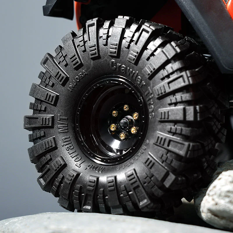 INJORA 1.9" CNC Aluminum -10mm Offset Wheels for 1/10 RC Crawlers (W1903)-5