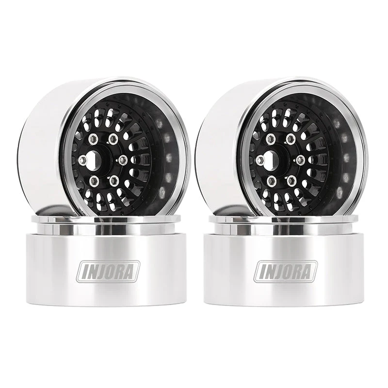 INJORA 1.9" Turbine Aluminum -10mm Offset Wheels for 1/10 RC Crawlers (W1955)-1