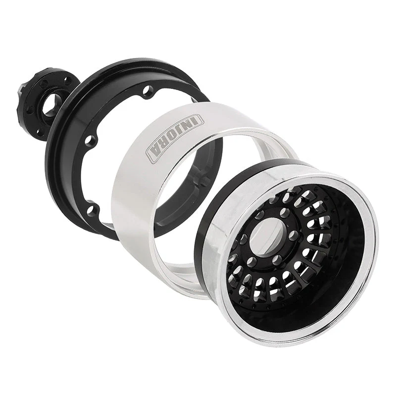 INJORA 1.9" Turbine Aluminum -10mm Offset Wheels for 1/10 RC Crawlers (W1955)-3