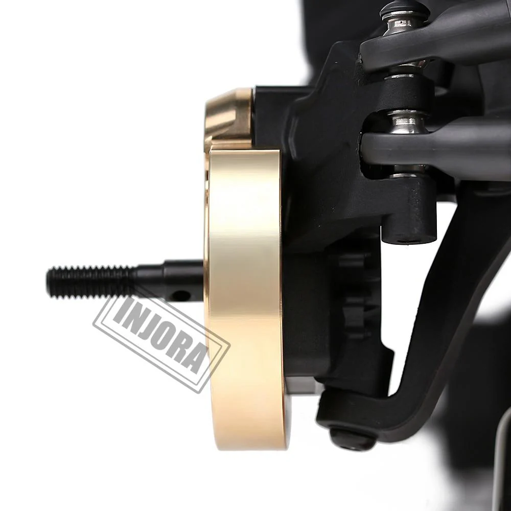INJORA 2PCS Brass Portal Steering Knuckle Cap Housing for SCX10 III Capra 1.9-3