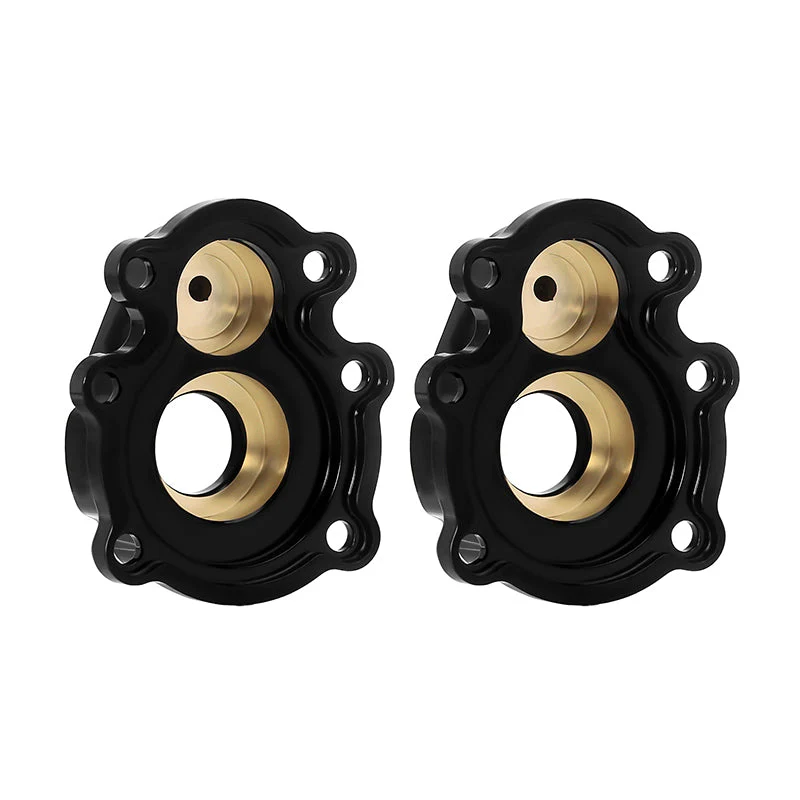 INJORA 31g/pcs Brass Outer Portal Housing Covers for 1/10 FMS FCX10 K5 LC80-4