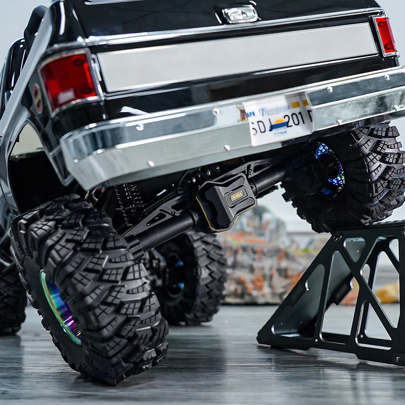 INJORA Black Brass Diff Covers for 1/10 FMS FCX10-5