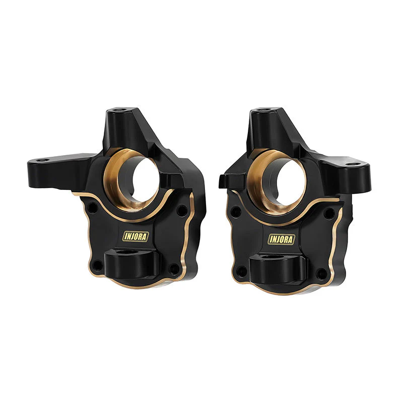 INJORA 58g/pcs Black Brass Steering Knuckles for 1/10 FMS FCX10 K5 LC80 Pro V1-4