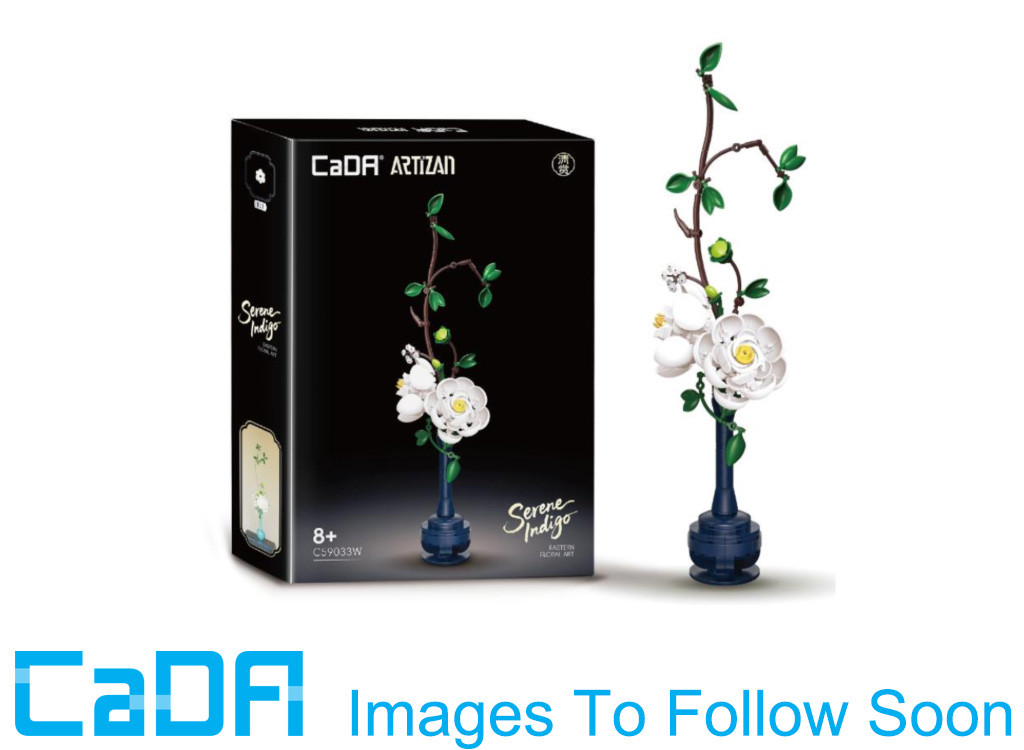CaDA Oriental Floral Art: Serene Indigo - 324 pcs