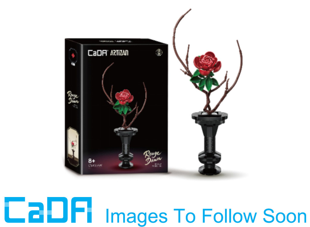 CaDA Oriental Floral Art: Rouge Dawn - 363 pcs