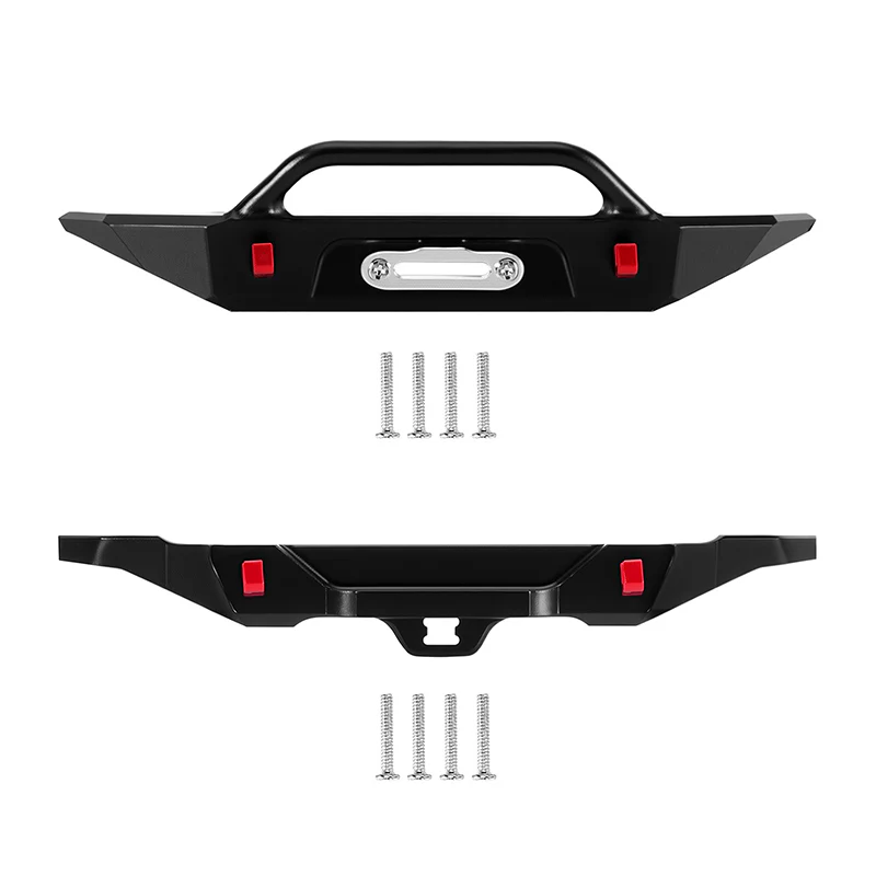 INJORA Aluminum Front Rear Bumper for 1/30 SCX30 Bronco-1