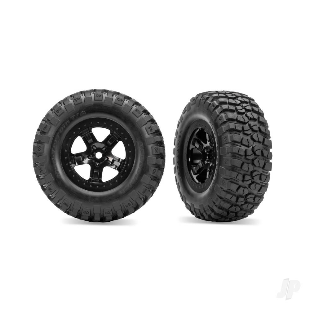 Traxxas SCT Black Wheels & BFGoodrich Tyres (2)