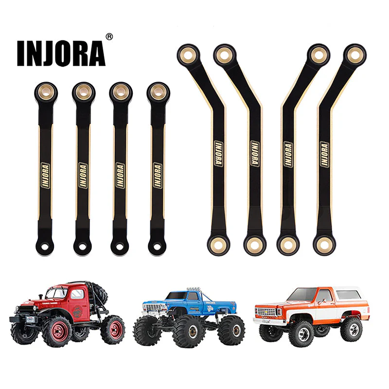 INJORA 8PCS 39g Heavy Brass High Clearance Chassis Links for FCX24 (FCX24-04)-1
