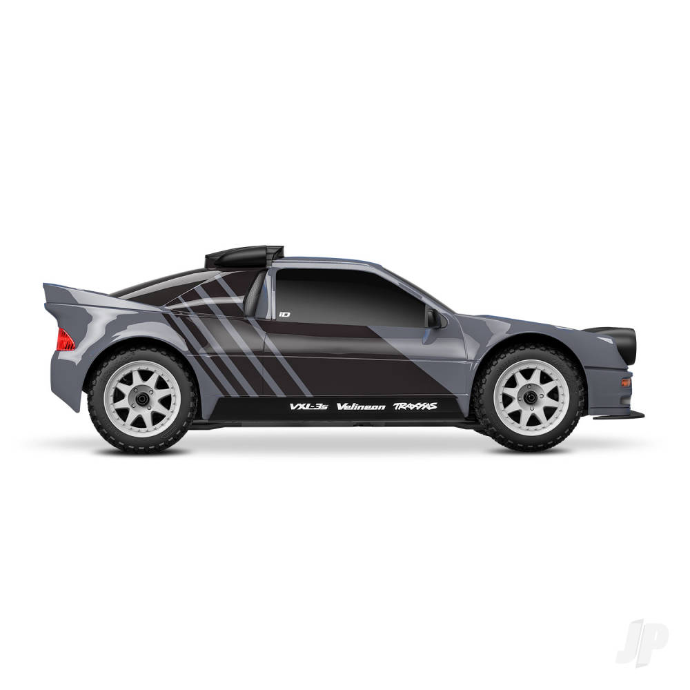 Traxxas Mini Rally VXL Ford RS200 4WD RTR, Grey (+ TQi 2-ch, VXL-3S, 2S LiPo, USB-C Charger, Clipless Body)-3
