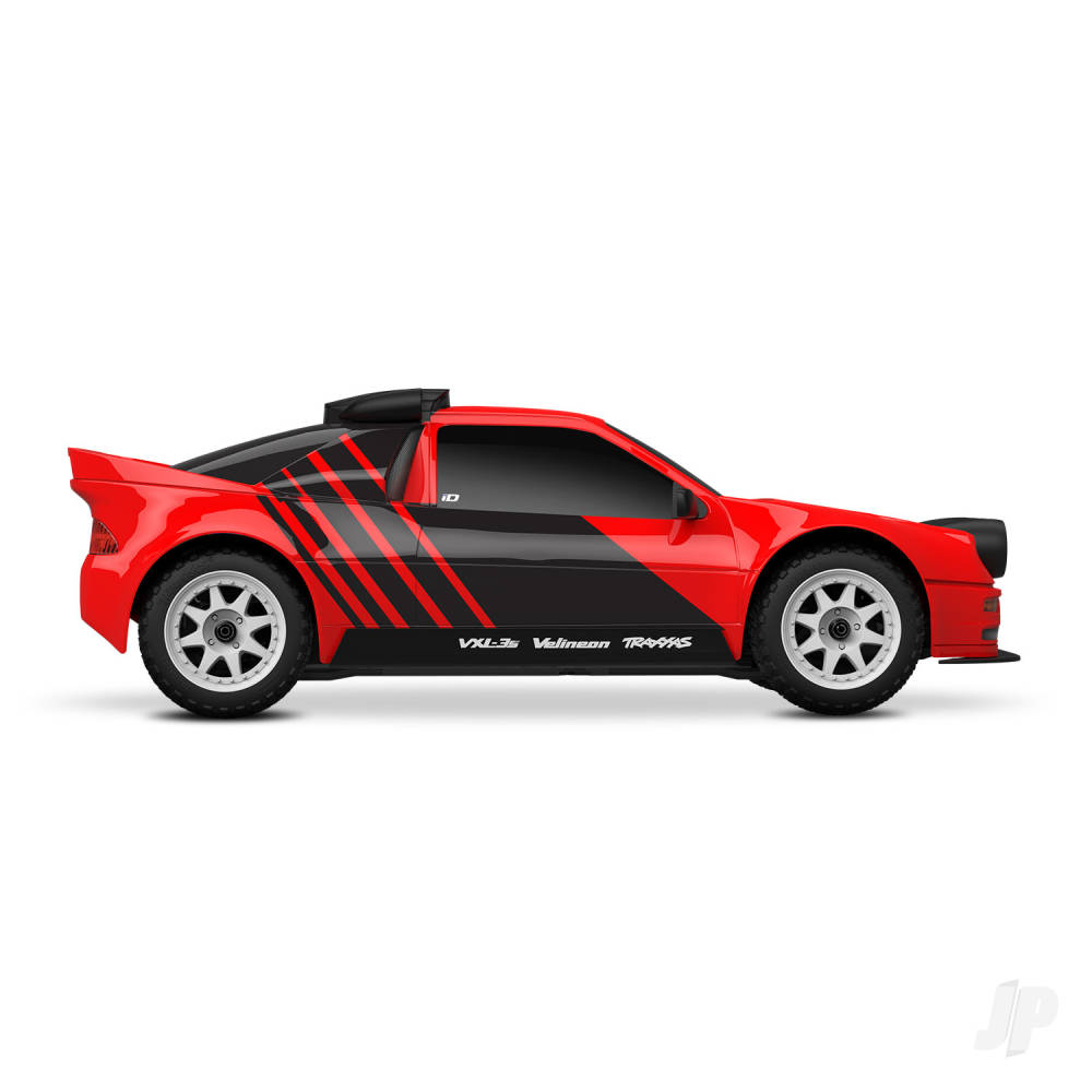Traxxas Mini Rally VXL Ford RS200 4WD RTR, Red (+ TQi 2-ch, VXL-3S, 2S LiPo, USB-C Charger, Clipless Body)-2