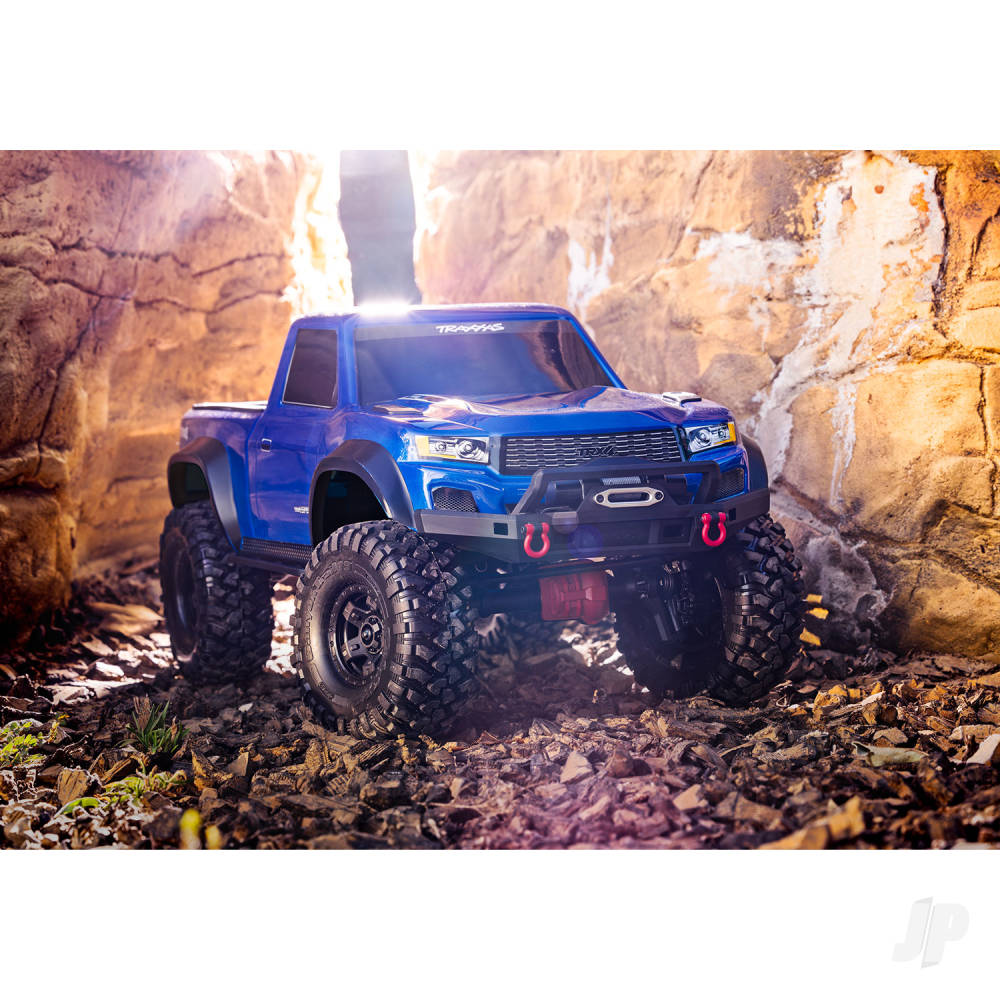 Traxxas TRX-4 Sport 1:10 4X4 Electric All-Terrain Crawler Truck, Blue (+ TQ 2-ch, XL-5 HV, Titan 550, Clipless Body)-8