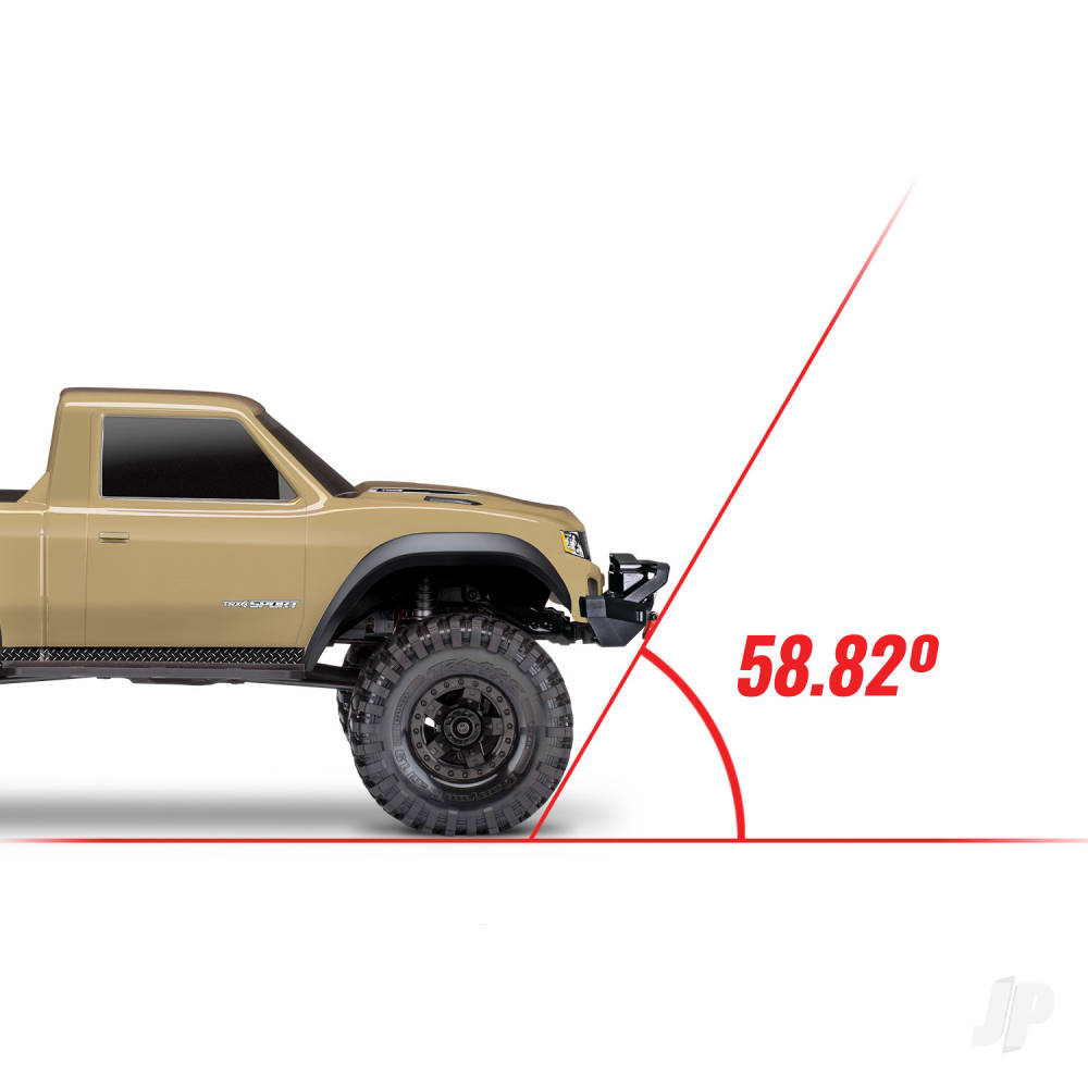 Traxxas TRX-4 Sport 1:10 4X4 Electric All-Terrain Crawler Truck, Blue (+ TQ 2-ch, XL-5 HV, Titan 550, Clipless Body)-16