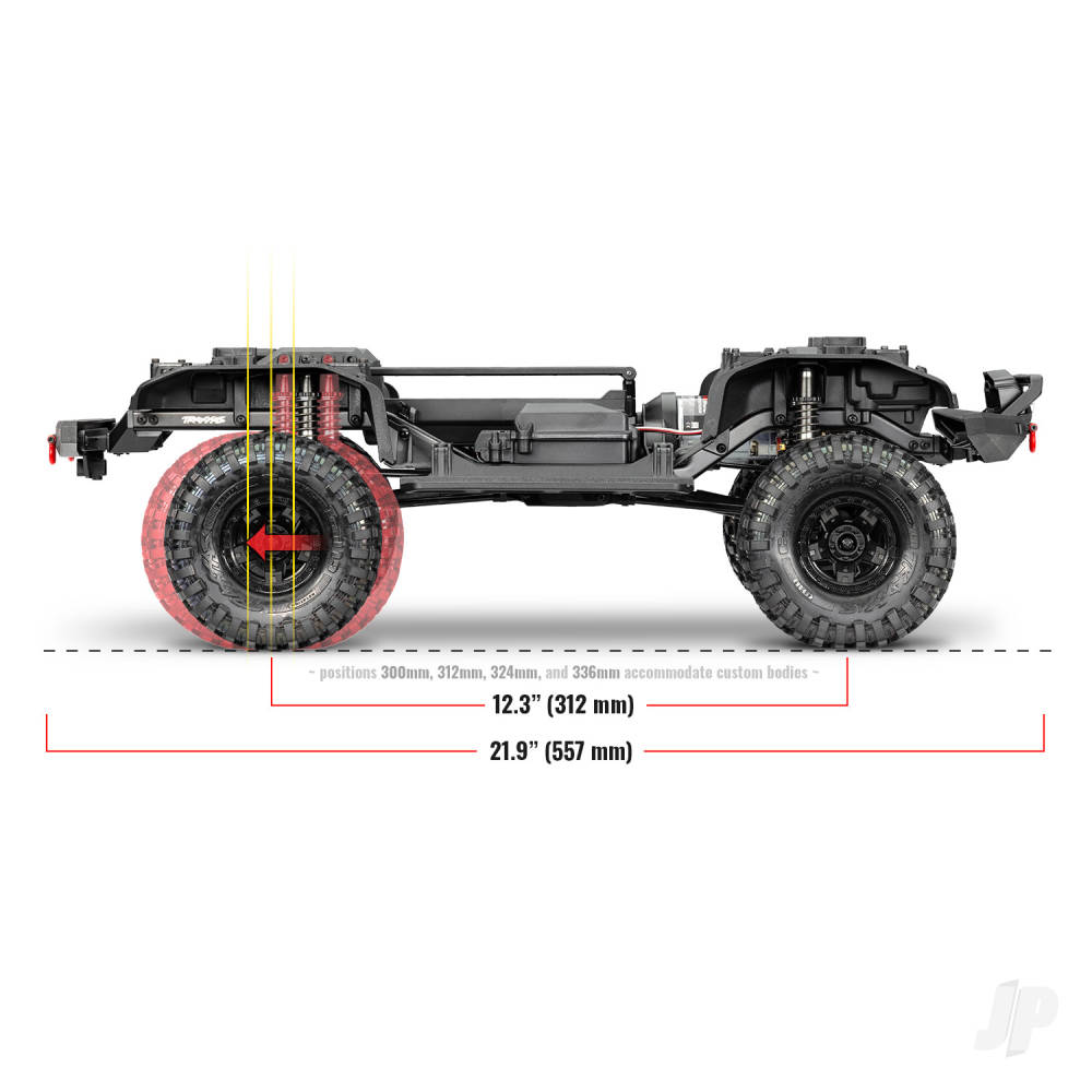 Traxxas TRX-4 Sport 1:10 4X4 Electric All-Terrain Crawler Truck, Blue (+ TQ 2-ch, XL-5 HV, Titan 550, Clipless Body)-19