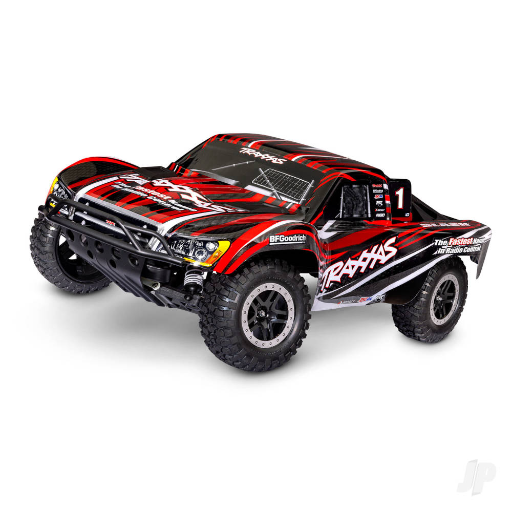 Traxxas Slash HD XL-5 1:10 2WD RTR Short Course Truck, Red (+ TQ 2-ch, Titan 550 12T, XL-5, Clipless Body)