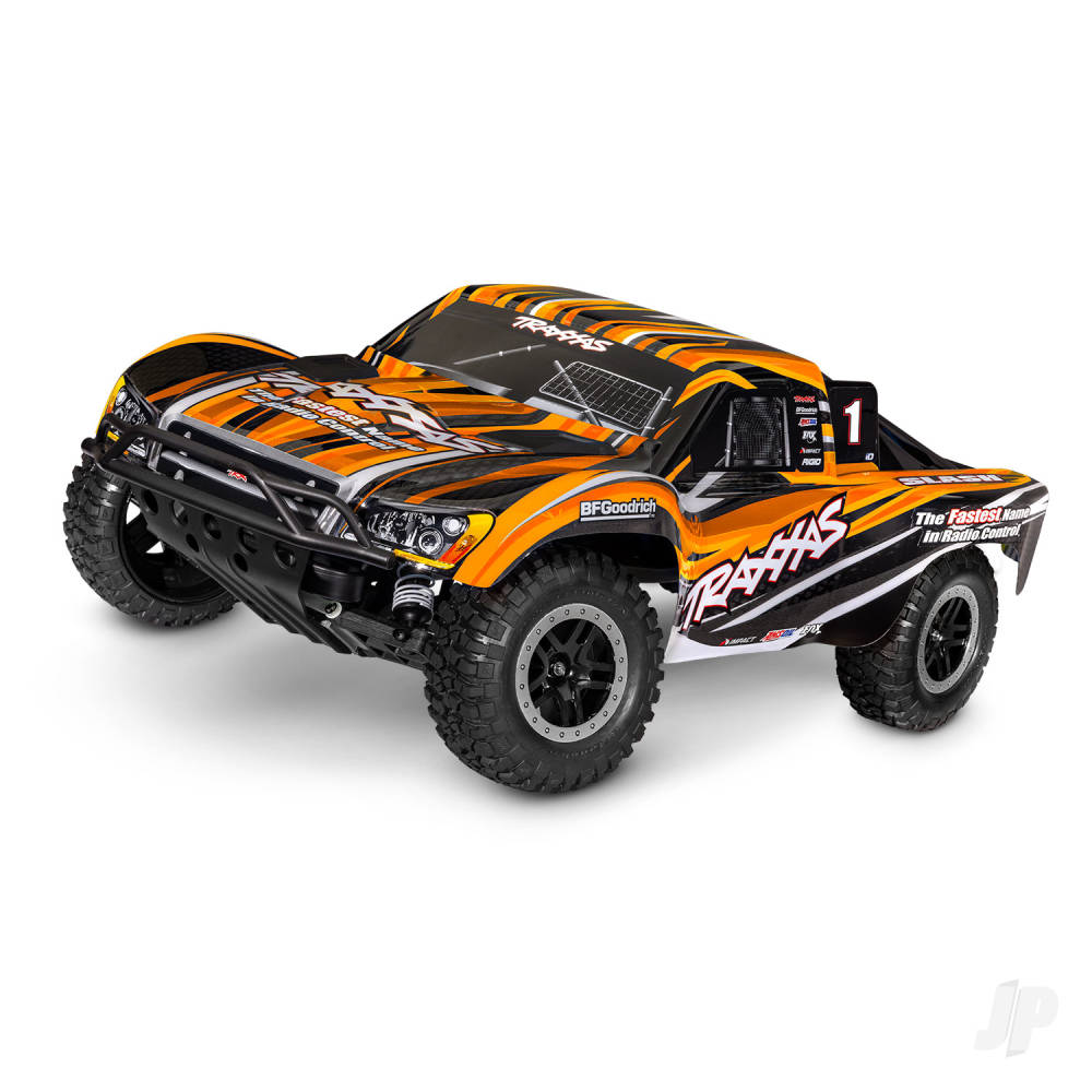 Traxxas Slash HD XL-5 1:10 2WD RTR Short Course Truck, Orange (+ TQ 2-ch, Titan 550 12T, XL-5, Clipless Body)