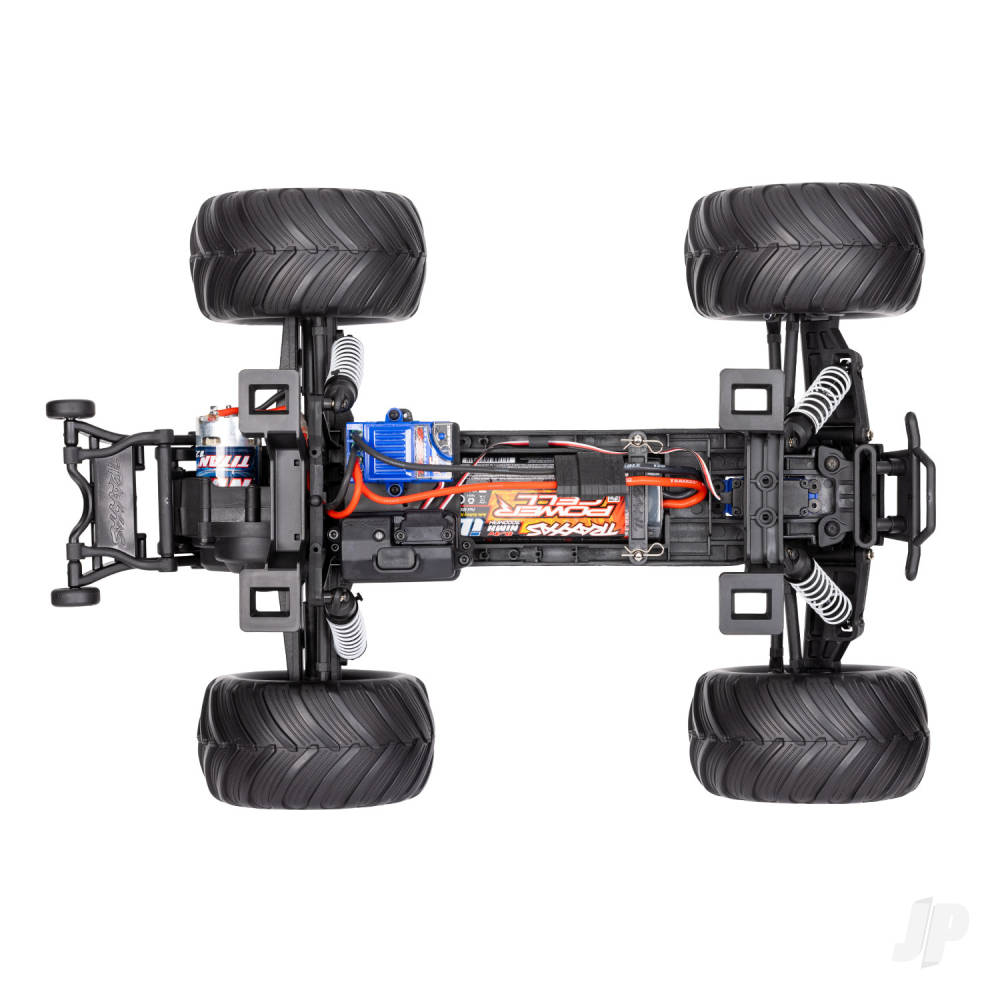 Traxxas Bigfoot HD 1:10 Electric 2WD RTR Monster Truck, Blue (+ TQ 2-ch, XL-5, Titan 550, 7-Cell NiMH, 4A USB-C Charger)-10