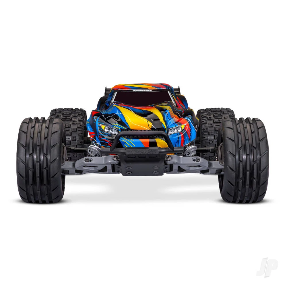 Traxxas Rustler 1:10 2WD RTR Stadium Truck, Yellow (+ TQi 2-ch, TSM, VX3, Velineon V3200, Clipless Body)-2
