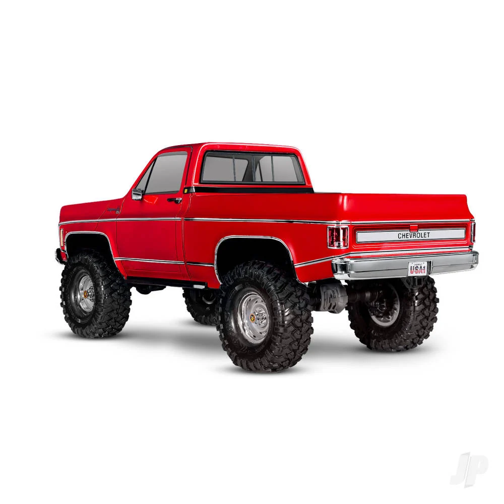 Traxxas TRX-4 1979 Chevrolet K10 1:10 4WD RTE Scale &amp; Trail Crawler, Red (+ TQ 2-ch, XL-5 HV, Titan 550, Clipless Body)-4