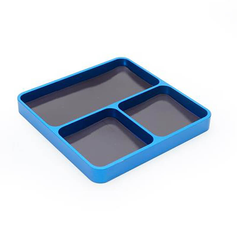fastrax-aluminium-square-magnetic-maintenance-tray-98x98mm-blue