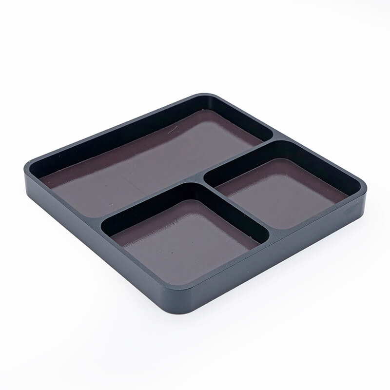 fastrax-aluminium-square-magnetic-maintenance-tray-98x98mm-black